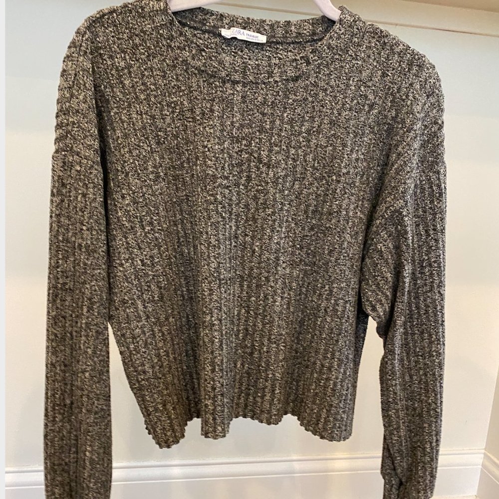 Zara Grey Stretchy Top